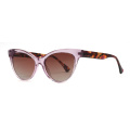 Femmes UV400 Injection d&#39;acétate Polarisée Cat Eye Sunglasses